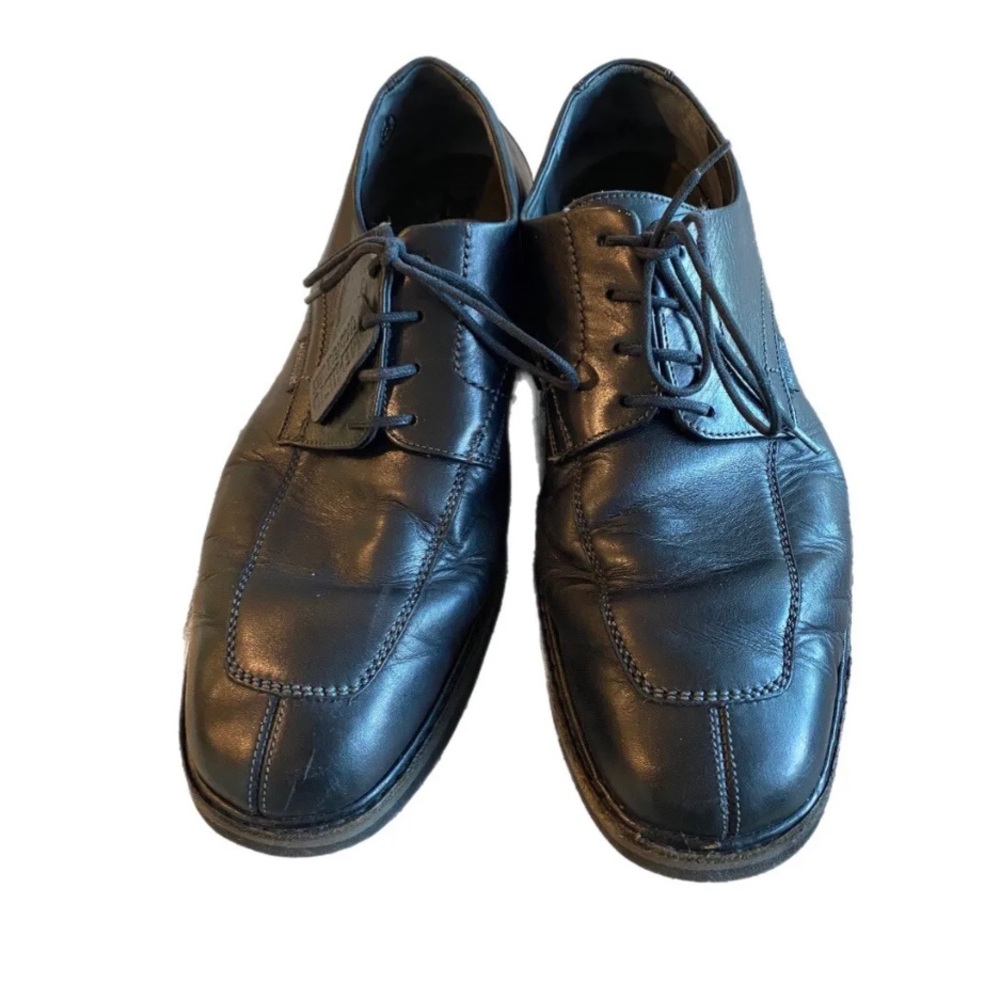 Mephisto Mens Air Relax Goodyear Black Leather Split Toe Shoes Size 11